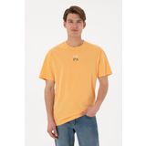 U.S. Polo Assn. Erkek Comfort Fit Bisiklet Yaka Turuncu Tişört 50306450-VR202