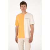 U.S. Polo Assn. Erkek Comfort Fit Bisiklet Yaka Turuncu Tişört 50306903-VR202 - Kavun - XS