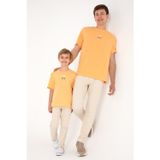 U.S. Polo Assn. Erkek Comfort Fit Bisiklet Yaka Turuncu Tişört