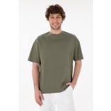 U.S. Polo Assn. Erkek Comfort Fit Bisiklet Yaka Vizon Merserize Basic Tişört 50313089-VR052