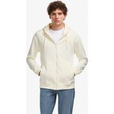 U.S. Polo Assn. Erkek Comfort Fit Fermuarlı Kapüşonlu Krem Örme Hırka 50315757-VR256 - Beyaz - 2XL
