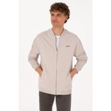 U.S. Polo Assn. Erkek Comfort Fit Fermuarlı Taş Örme Hırka 50315612-VR049