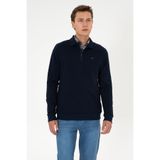 U.S. Polo Assn. Erkek Comfort Fit Yarım Fermuarlı Lacivert Sweatshirt 50316484-VR033
