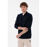 U.S. Polo Assn. Erkek Comfort Fit Yarım Fermuarlı Yaka Lacivert Sweatshirt 50293380-VR033