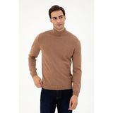U.S. Polo Assn. Erkek Dik Yaka Kazak - 0-Kahverengi