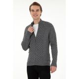 U.s. Polo Assn. Erkek Gri Melanj Hırka Triko 50294136-vr086 Gri Melanj