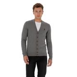 U.S. Polo Assn. Erkek Gri Melanj Hırka (Triko) 50313702-VR086