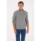 U.S. Polo Assn. Erkek Gri Melanj Sweatshirt 50313802-VR086