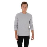 U.S. Polo Assn. Erkek Gri Melanj Sweatshirt 50324788-VR086