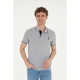 U.S. Polo Assn. Erkek Gri Melanj Tişört Basic 50284631-VR086 - Grimelanj