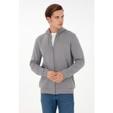 U.S. Polo Assn. Erkek Gri Şardonlu Örme Hırka 50293146-vr024