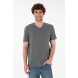 U.S. Polo Assn. Erkek Gri Tişört Basic 50305858-VR024