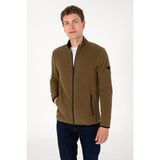 U.S. Polo Assn. Erkek Haki Basic Polar Hırka 50298066-VR027 - Haki - 289