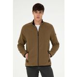 U.S. Polo Assn. Erkek Haki Basic Polar Hırka 50298066-vr027
