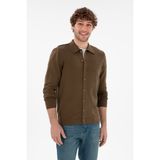 U.S. Polo Assn. Erkek Haki Basic Triko Hırka 50298272-VR027 - 3XL