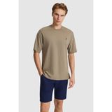 U.S. Polo Assn. Erkek Haki Comfort Fit Bisiklet Yaka Basic Tişört 50326993-VR027