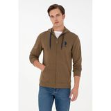 U.S. Polo Assn. Erkek Haki Hırka (örme) 50289028-VR027, Yeşil, M, HAKI