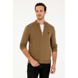 U.s. Polo Assn. Erkek Haki Hırka Triko 50293526-vr027 Haki