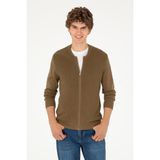 U.s. Polo Assn. Erkek Haki Hırka Triko 50293528-vr027