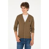 U.s. Polo Assn. Erkek Haki Hırka Triko 50293531-vr027 Haki
