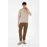 U.S. Polo Assn. Erkek Haki Jogger Fit Kanvas Pantolon 50297758-vr027