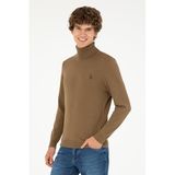 U.S. Polo Assn. Erkek Haki Kazak/triko 50293523-VR027, Yeşil, HAKI