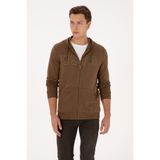 U.S. Polo Assn. Erkek Haki Örme Hırka 50313719-VR027