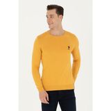 U.S. Polo Assn. Erkek Hardal Bisiklet Yaka Kazak 50269003-VR072