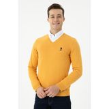 U.S. Polo Assn. Erkek Hardal Kazak /Triko 50269002-VR072 - M