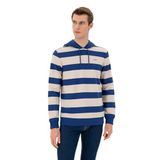 U.S. Polo Assn. Erkek İndigo Sweatshirt 50293357-VR028, Mavi, L