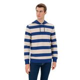 U.S. Polo Assn. Erkek İndigo Sweatshirt 50293357-VR028, Mavi