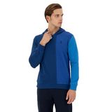 U.S. Polo Assn. Erkek İndigo Sweatshirt 50293451-VR028, Mavi, XL