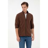 U.S. Polo Assn. Erkek Kahverengi Basic Polar Hırka 50298066-vr029