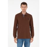 U.S. Polo Assn. Erkek Kahverengi Basic Sweatshirt 50289062-vr029