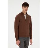 U.S. Polo Assn. Erkek Kahverengi Basic Triko Hırka 50298268-VR029