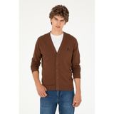 U.s. Polo Assn. Erkek Kahverengi Hırka Triko 50293531-vr029 Kahverengi