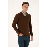 U.s. Polo Assn. Erkek Kahverengi Kazak /triko 50313662-VR029 - 3XL