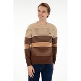 U.S. Polo Assn. Erkek Kahverengi Kazak/triko 50297071-VR029, M, KAHVERENGI