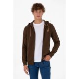 U.S. Polo Assn. Erkek Kahverengi Örme Hırka 50313748-VR029