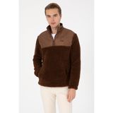 U.S. Polo Assn. Erkek Kahverengi Sweatshirt 50309995-VR029