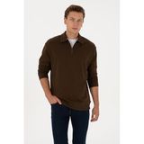 U.S. Polo Assn. Erkek Kahverengi Sweatshirt 50313783-VR029