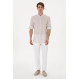 U S POLO ASSN Erkek Kanvas Pantolon 2098513,Beyaz 29-32