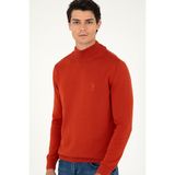 U.S. Polo Assn. Erkek Kiremit Kazak/triko 50288887-VR031, Kırmızı, KIREMIT