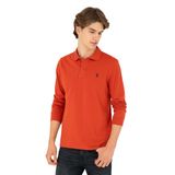 U.S. Polo Assn. Erkek Kiremit Sweatshirt 50289051-VR031, Kırmızı, KIREMIT