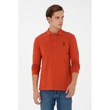 U.S. Polo Assn. Erkek Kiremit Sweatshirt 50289062-VR031, Kırmızı, 2XL, KIREMIT