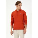 U.S. Polo Assn. Erkek Kiremit Sweatshirt 50293442-VR031, Kırmızı, L, KIREMIT