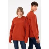 U.S. Polo Assn. Erkek Kiremit Sweatshirt 50295148-VR031, Kırmızı, M, KIREMIT