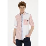 U.s. Polo Assn. Erkek Kırmızı Gömlek Desenli 50283728-vr030