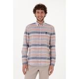 U.s. Polo Assn. Erkek Kırmızı Gömlek Desenli 50300202-VR030 - XS