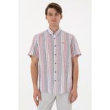 U.s. Polo Assn. Erkek Kırmızı Gömlek Kısa Kollu 50299960-VR030 - XL